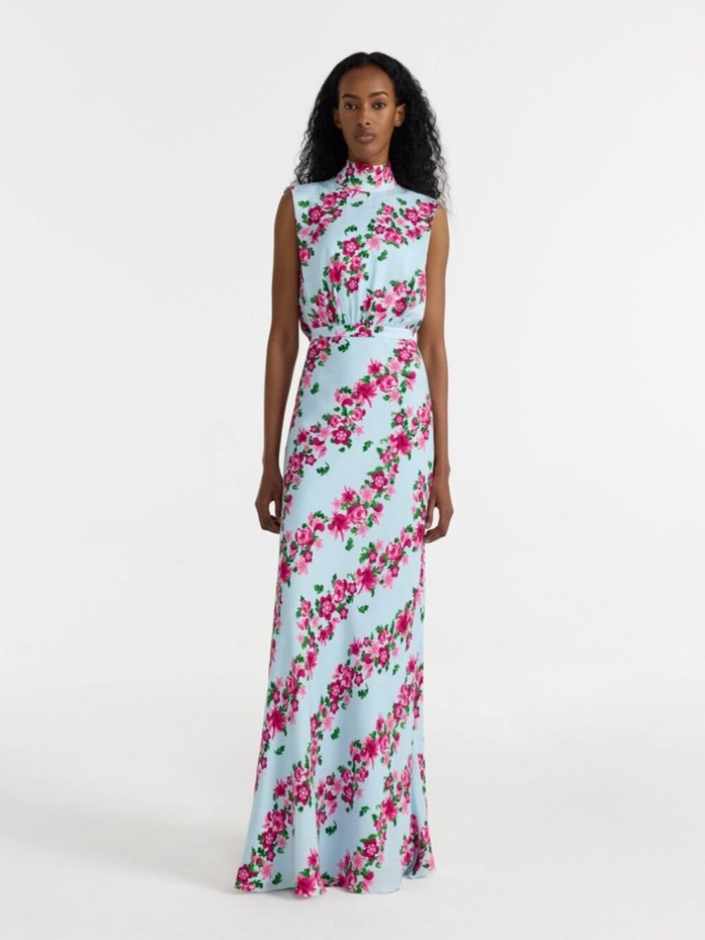 SALONI Fleur Dress in Bellis Stripe